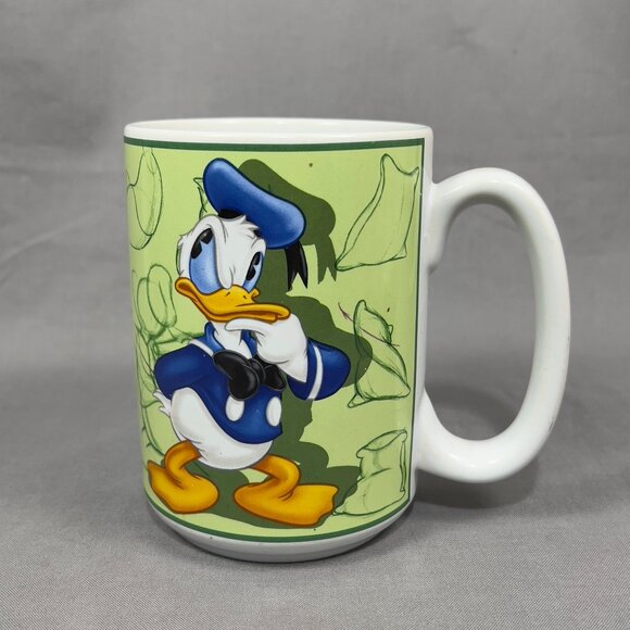 Disney Other - Disney Store Donald Duck Animation Cartoon Art Ceramic Coffee Cup Mug Green